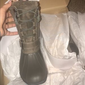 Sperry rain boots NEVER WORN